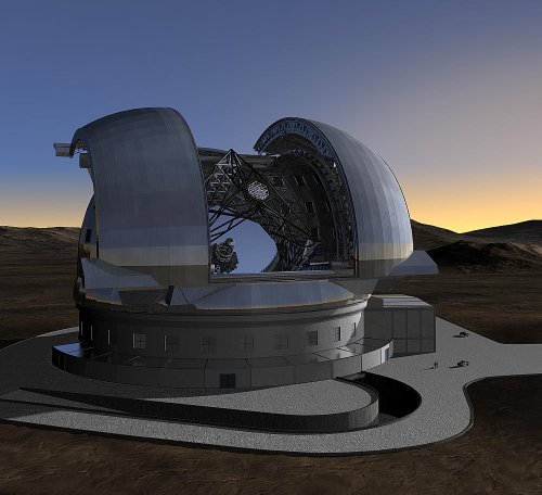 Model of the European Extremely Large Telescope (E-ELT)