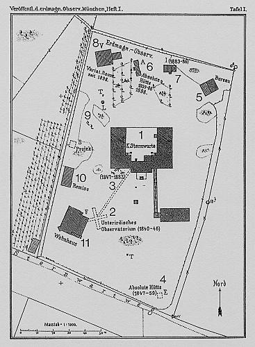 [Lageplan der Sternwarte von 1904]