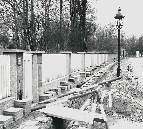 [Straßenlaternen-Umrüstungsarbeiten an der Sternwartstraße]