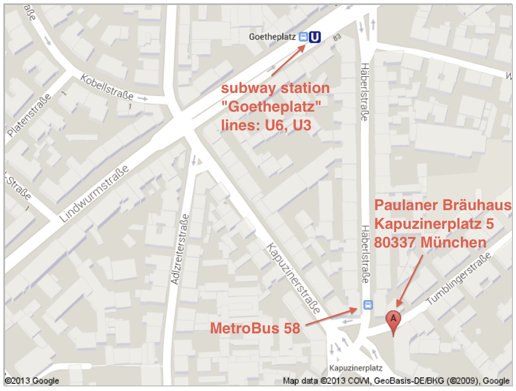 Conference Dinner Map