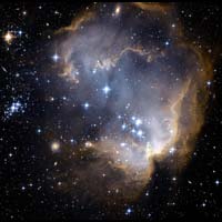 Hubble image of NGC 602