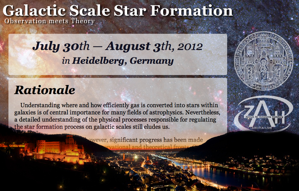 Galactic Scale Star Formation Galactic Scale Star Formation