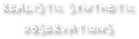 REALISTIC SYNTHETIC 
OBSERVATIONS