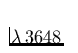 $\lambda\,3648$