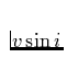 $v \sin i$