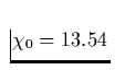 $\chi _0 = 13.54$