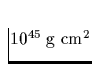 $10^{45}\;\mbox{g cm}^2$