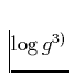 ${\rm log}\, g^{3)}$