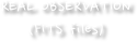 REAL OBSERVATION 
(FITS files)